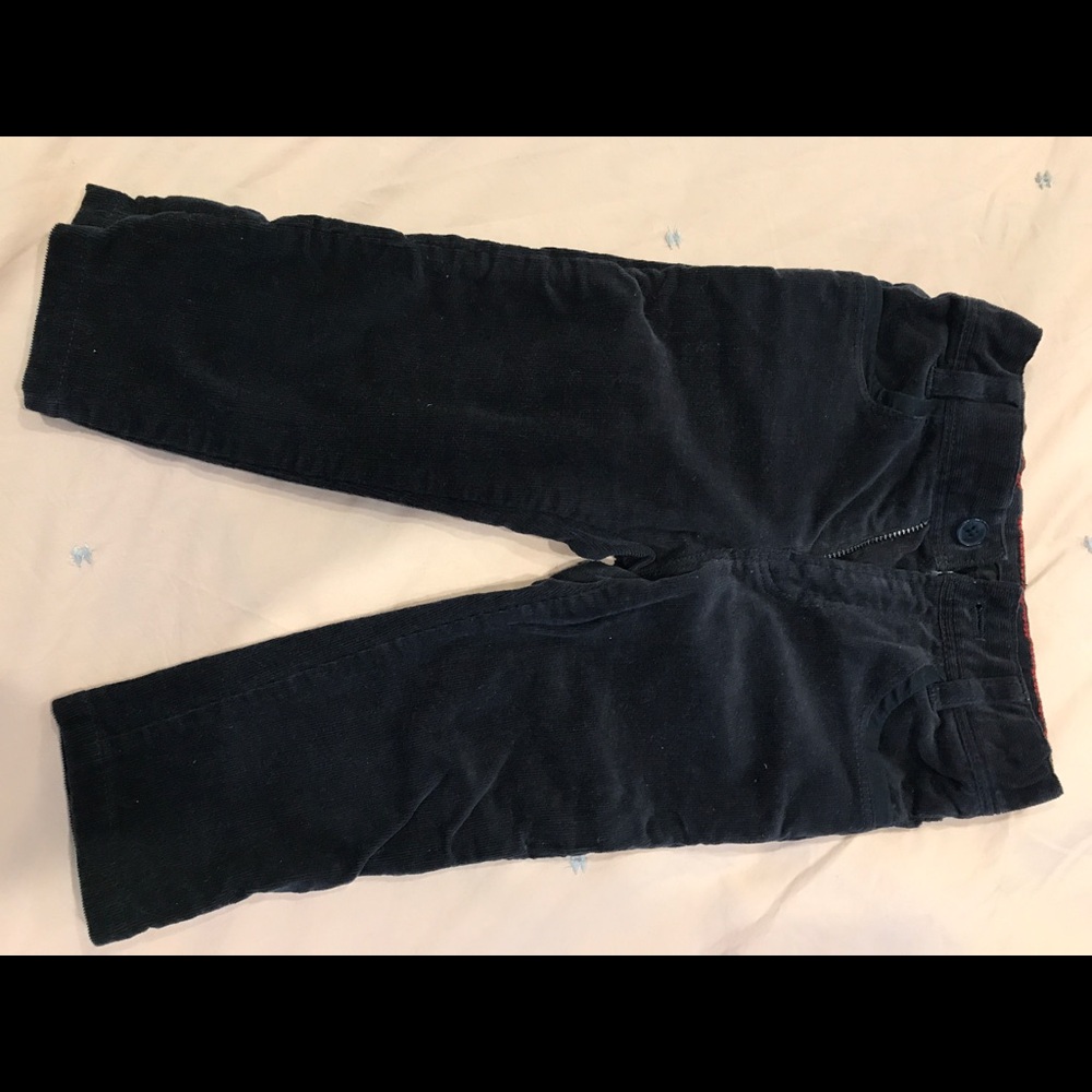 Boss cords for little boys in navy.